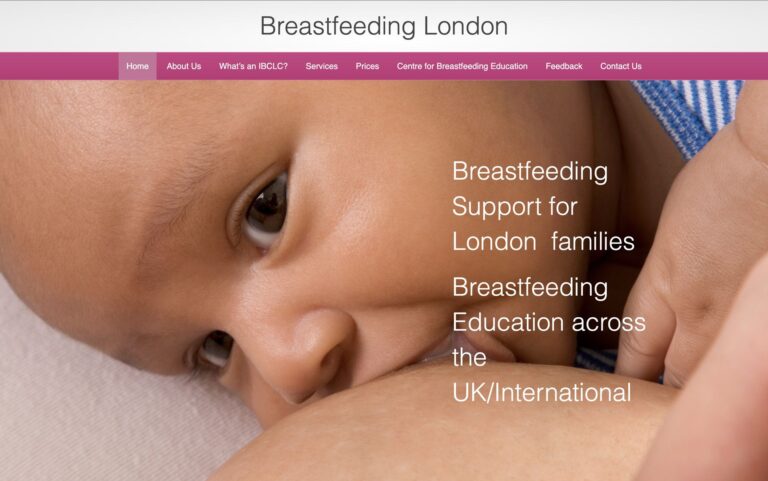 Website image for Breastfeeding London