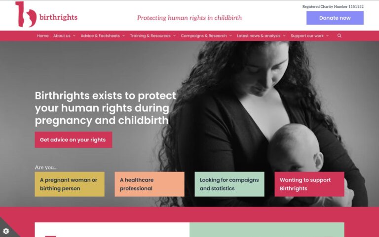 Website image for birthrights.org.uk