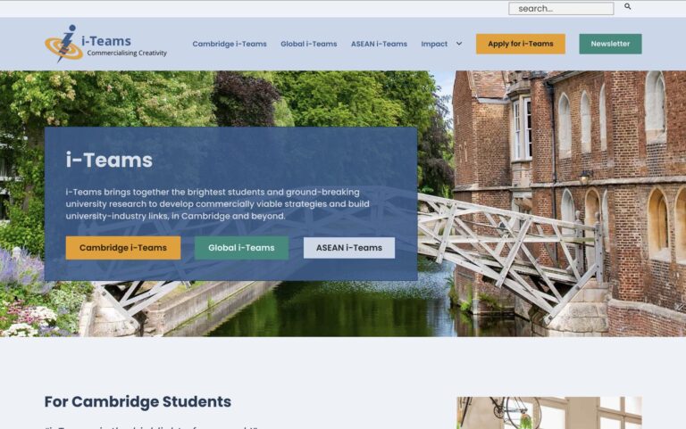 Website image for iTeams Cambridge